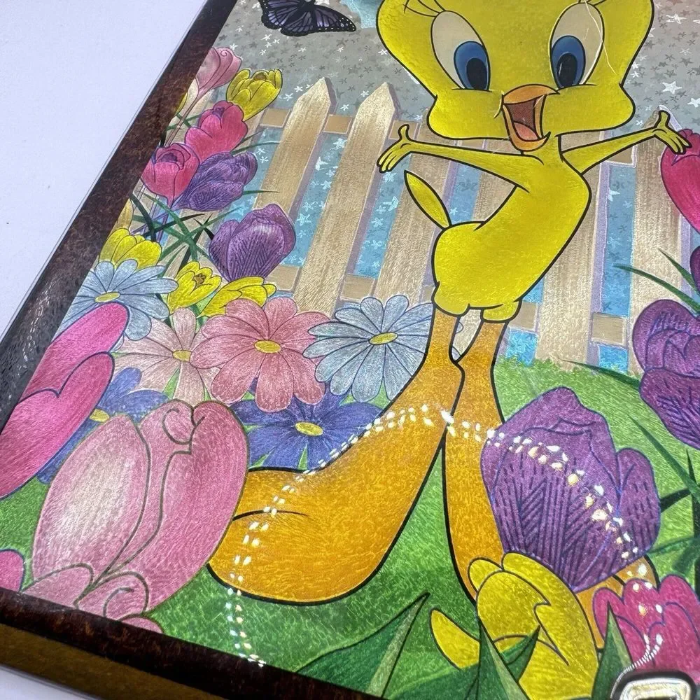 1996‎ Looney Toons Tweety Bird Changing Colors When Moved Vintage Laminated Pic
